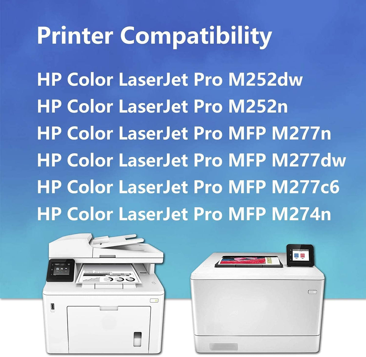 1 Pack Yellow CF402A Compatible Toner Cartridge P8964