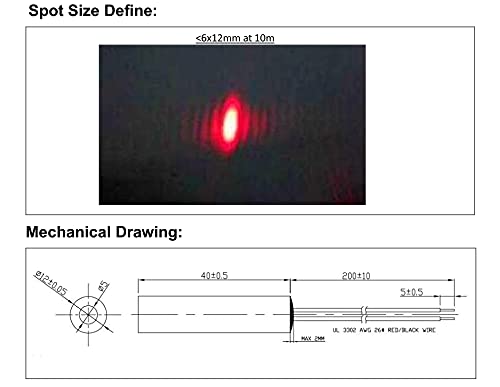 650nm 660nm Red Dot Laser Module H9725