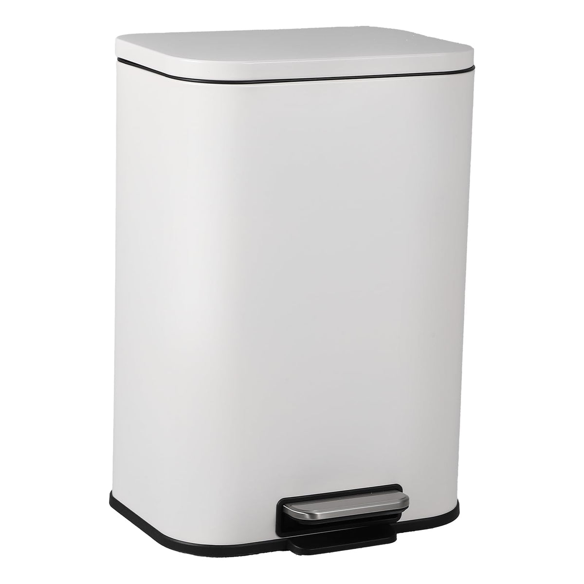 50L Stainless Steel Step Trash Can with Soft-Close Lid B157159