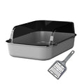 Open Top Sifting Litter Box Gray Z9705