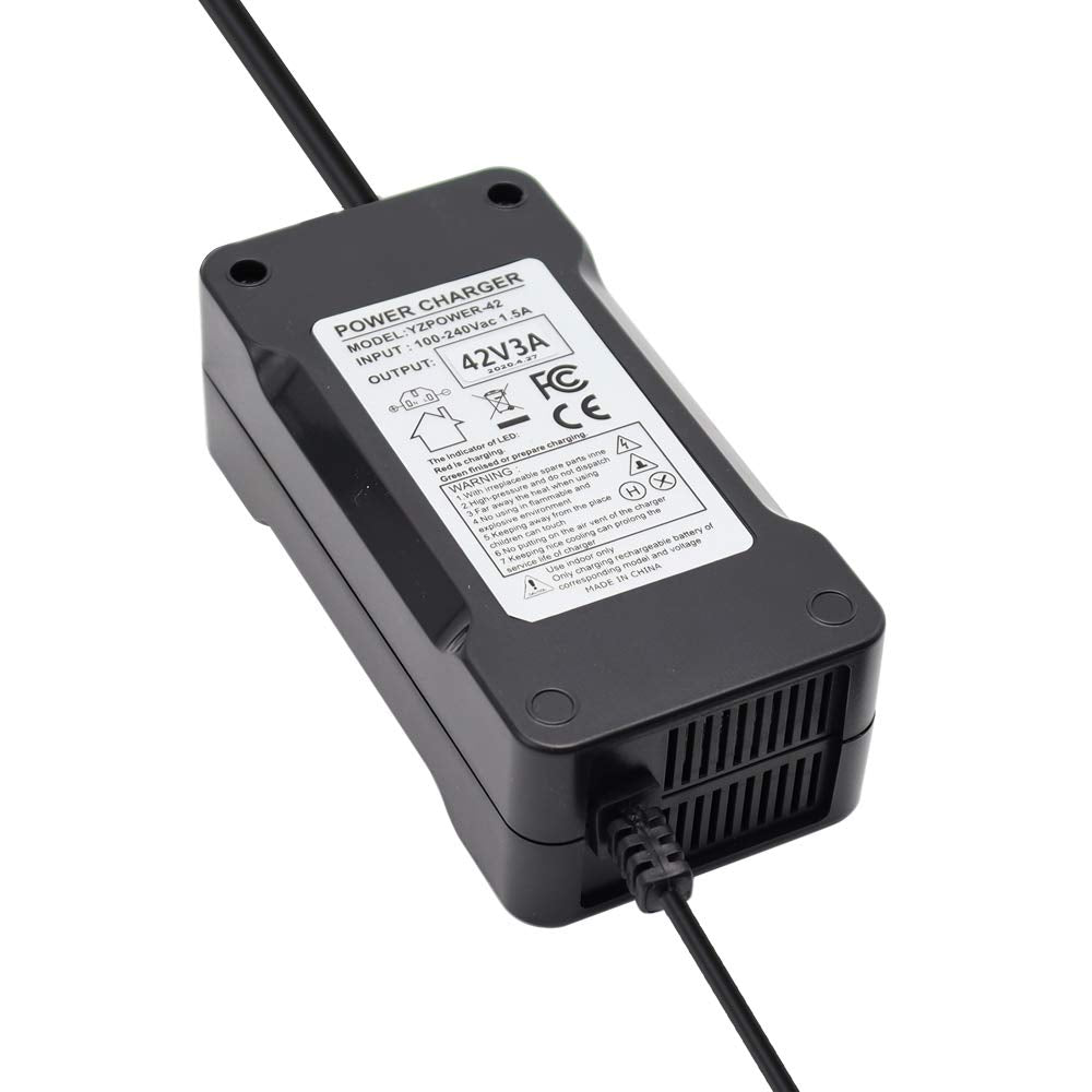42V 3A Power Supply Adapter Charger with 5.5x2.5mm DC Plug and 5.5x2.1mm Adapter L775525