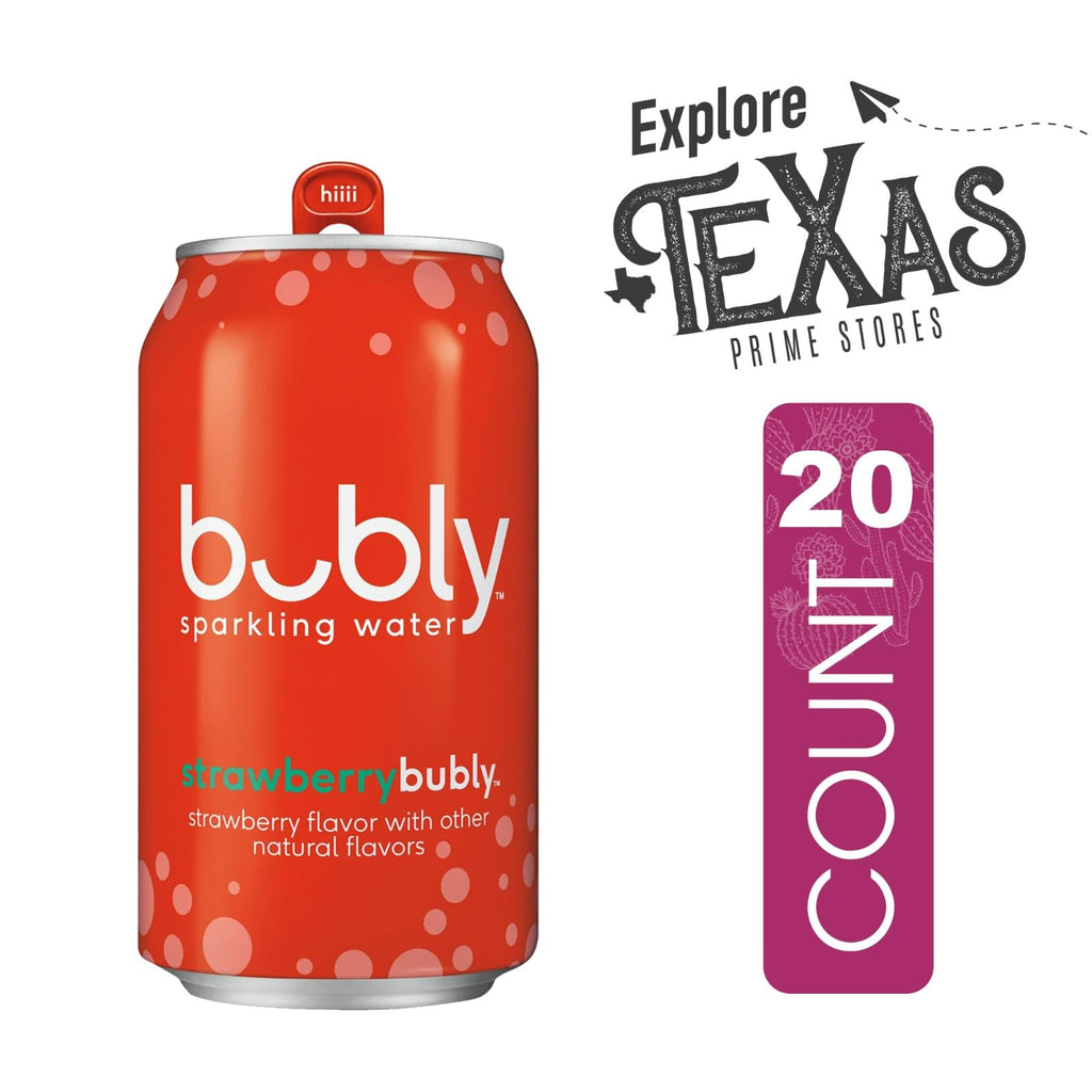 Strawberry Flavored Sparkling Water 12 fl oz Aluminum Can 20-Pack X76037