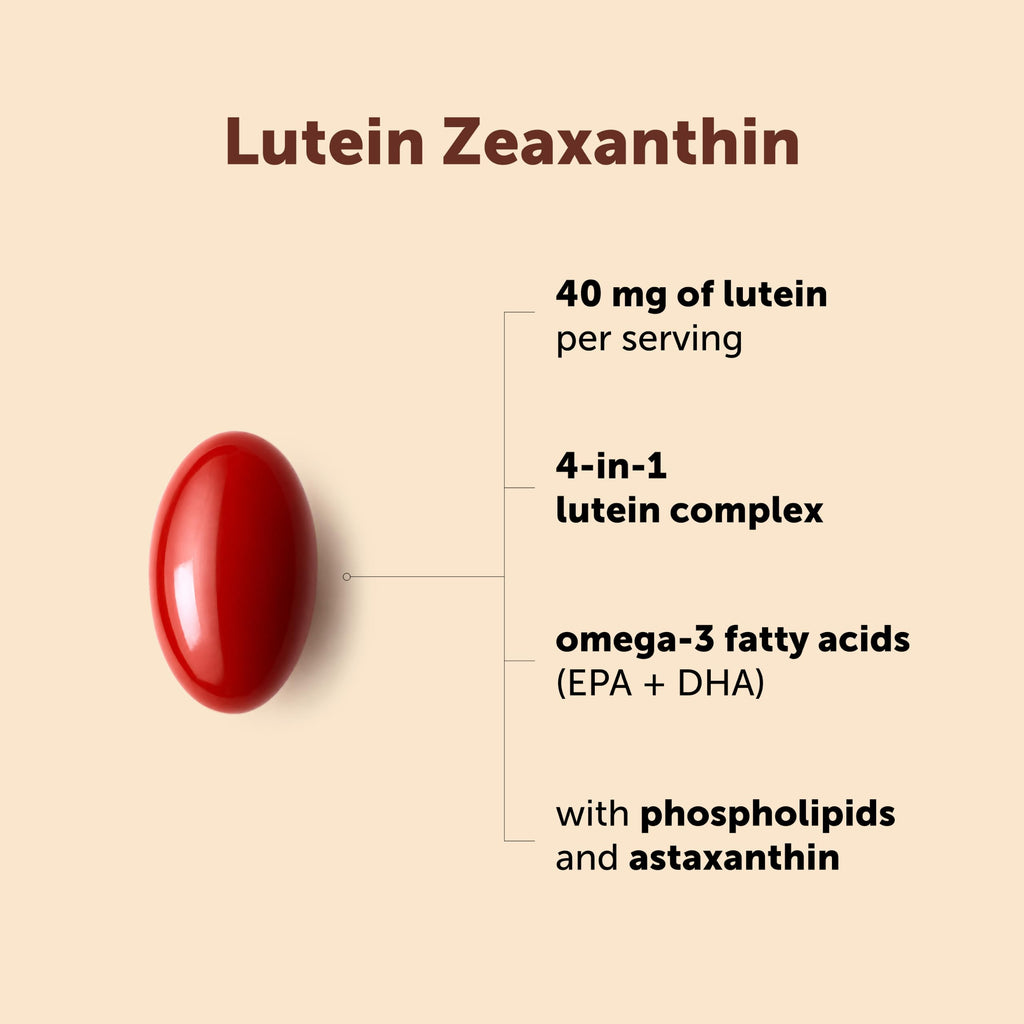 Lutein Zeaxanthin 40mg Omega-3 DHA EPA X374