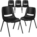 Black Ergonomic Stack Chair 5-Pack D987232