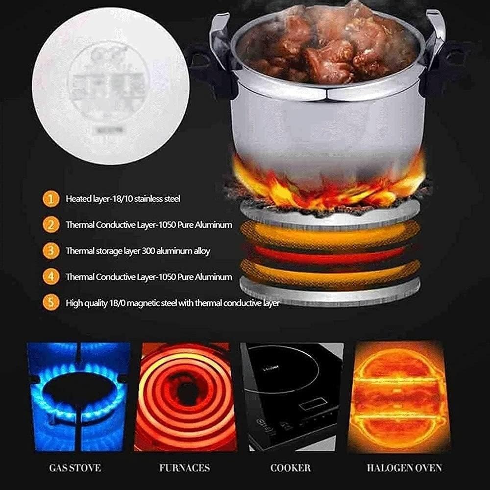 3L Multifunctional 304 Stainless Steel Pressure Cooker K2117