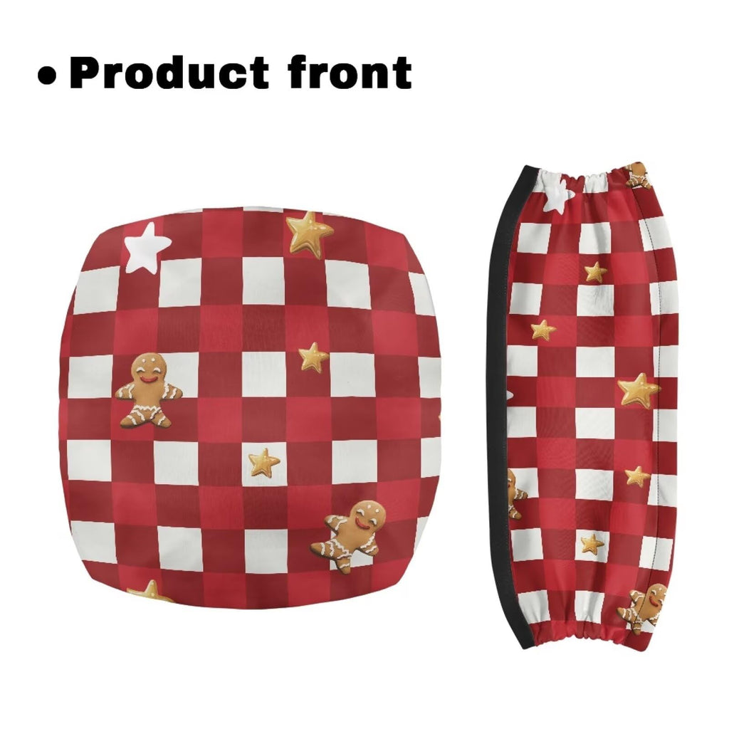 Red Lattice Rollator Walker Accessories Seat and Backrest Rollbar Covers Washable D44657
