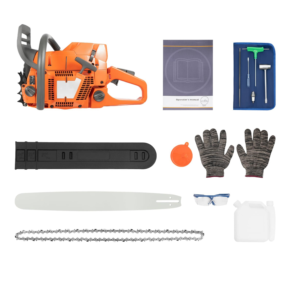 24 Inch 71.8CC 2-Stroke Gas Chainsaw I325