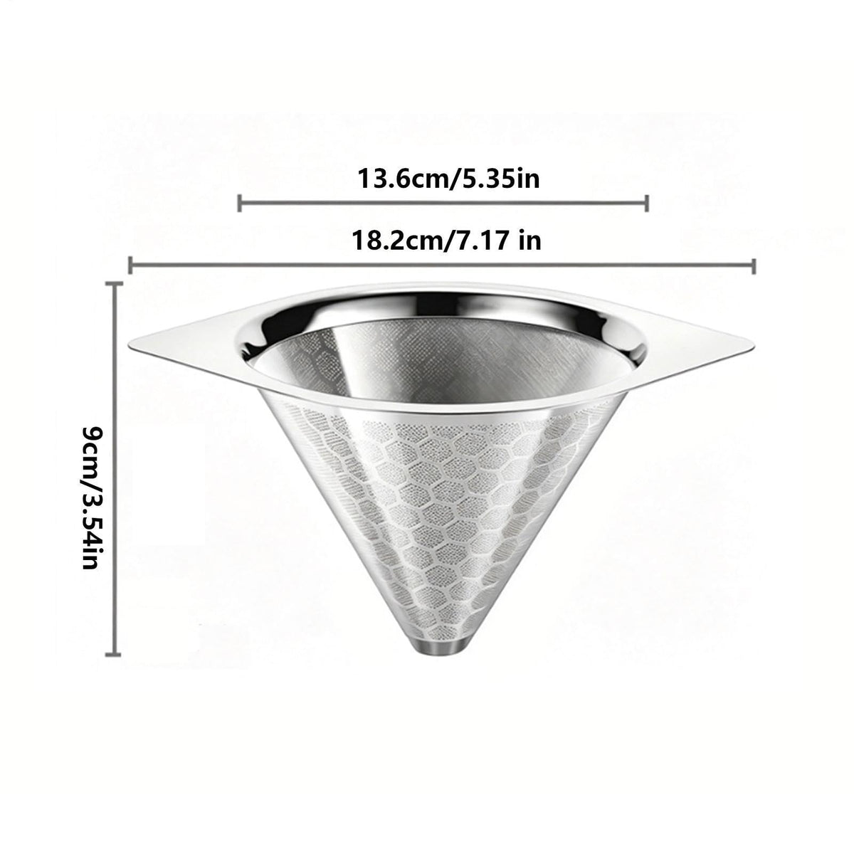 Stainless Steel Fine Mesh Drip Coffee Filter P338