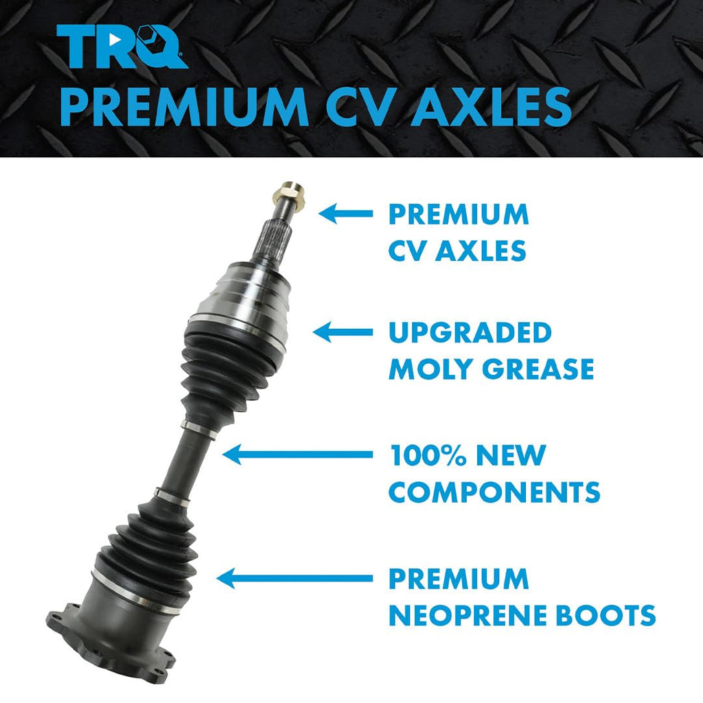 Front 2 Piece CV Axle Shaft Assembly Set O681