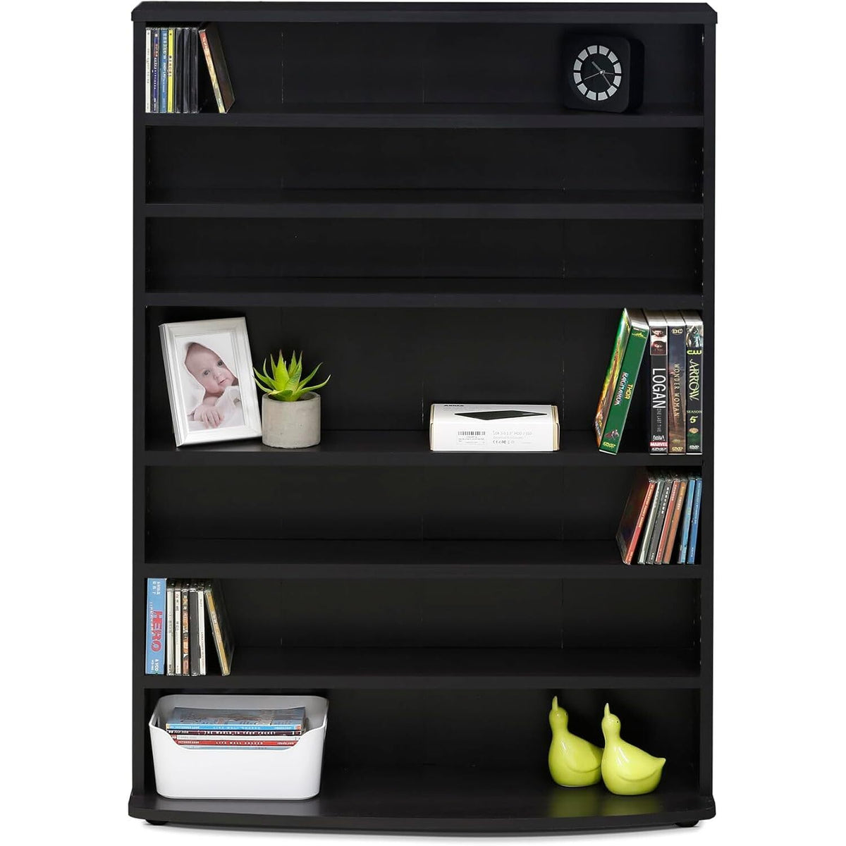 6 Tier Adjustable Multimedia Storage Tower C88659