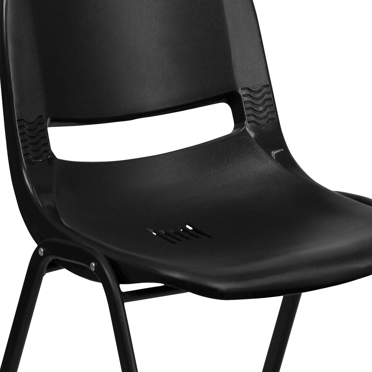 Black Ergonomic Stack Chair 5-Pack D987232