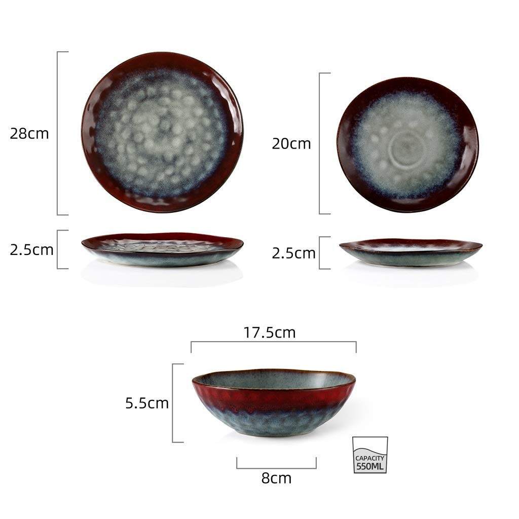 Ceramic 12-Piece Stoneware Dinner Set B115441