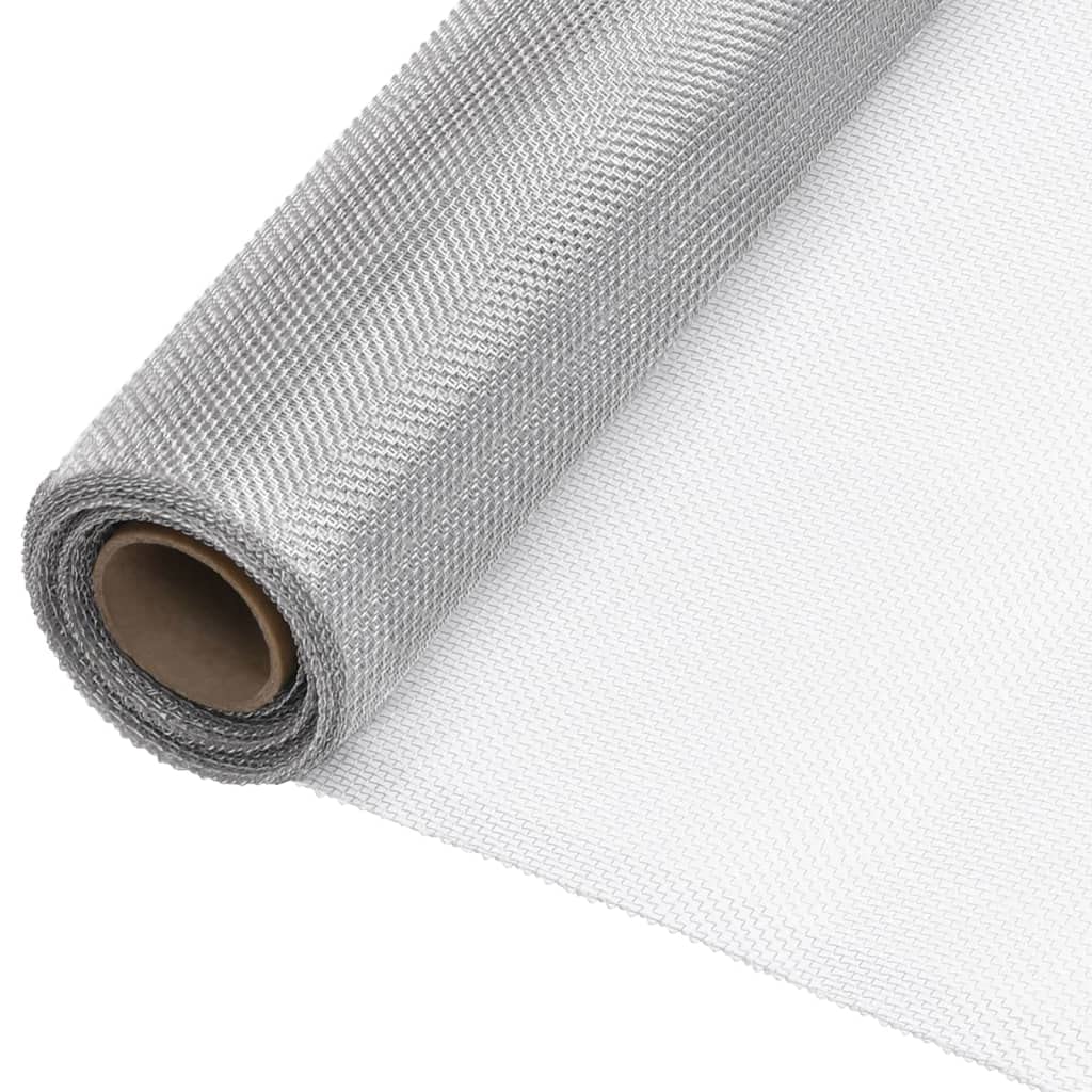 Aluminum Mesh Screen Roll, 44.1x196.9 Inch Silver G499