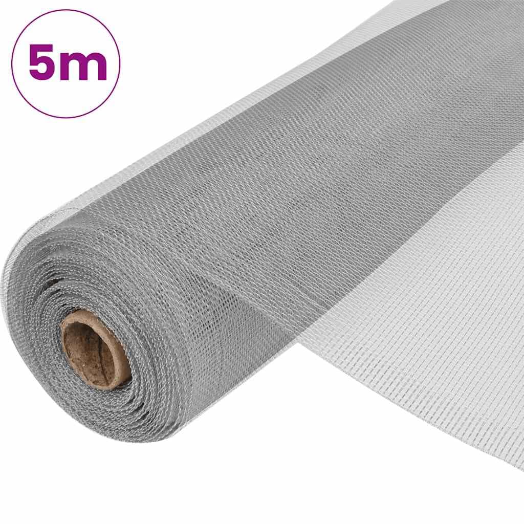 Aluminum Mesh Screen 39.4x196.9 Inches Silver R3272