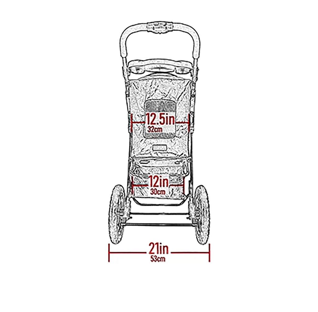 No-Zip Pet Stroller for Cats/Dogs F340