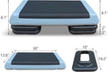 Adjustable 30" × 14" Workout Aerobic Stepper with Risers F408884