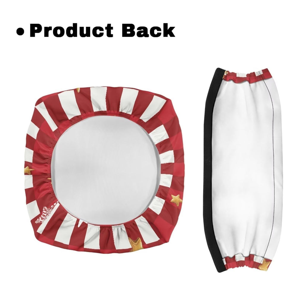 Red Lattice Rollator Walker Accessories Seat and Backrest Rollbar Covers Washable D44657
