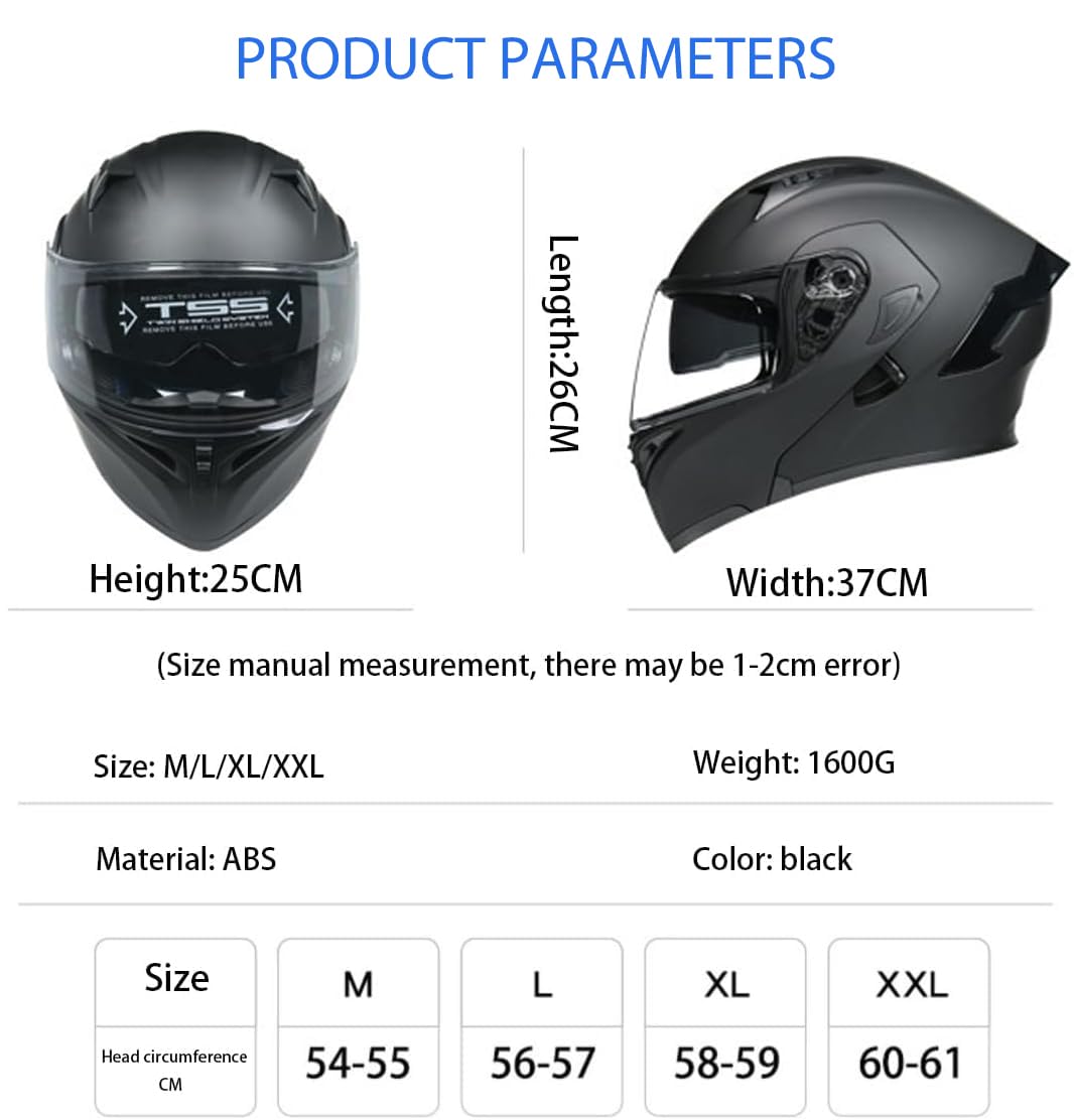 Bluetooth Modular Motorcycle Helmet DOT Approved Dual Visor P355304