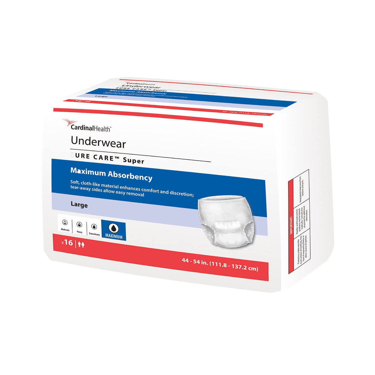 X-Large Disposable Absorbent Underwear Bag of 12 V484