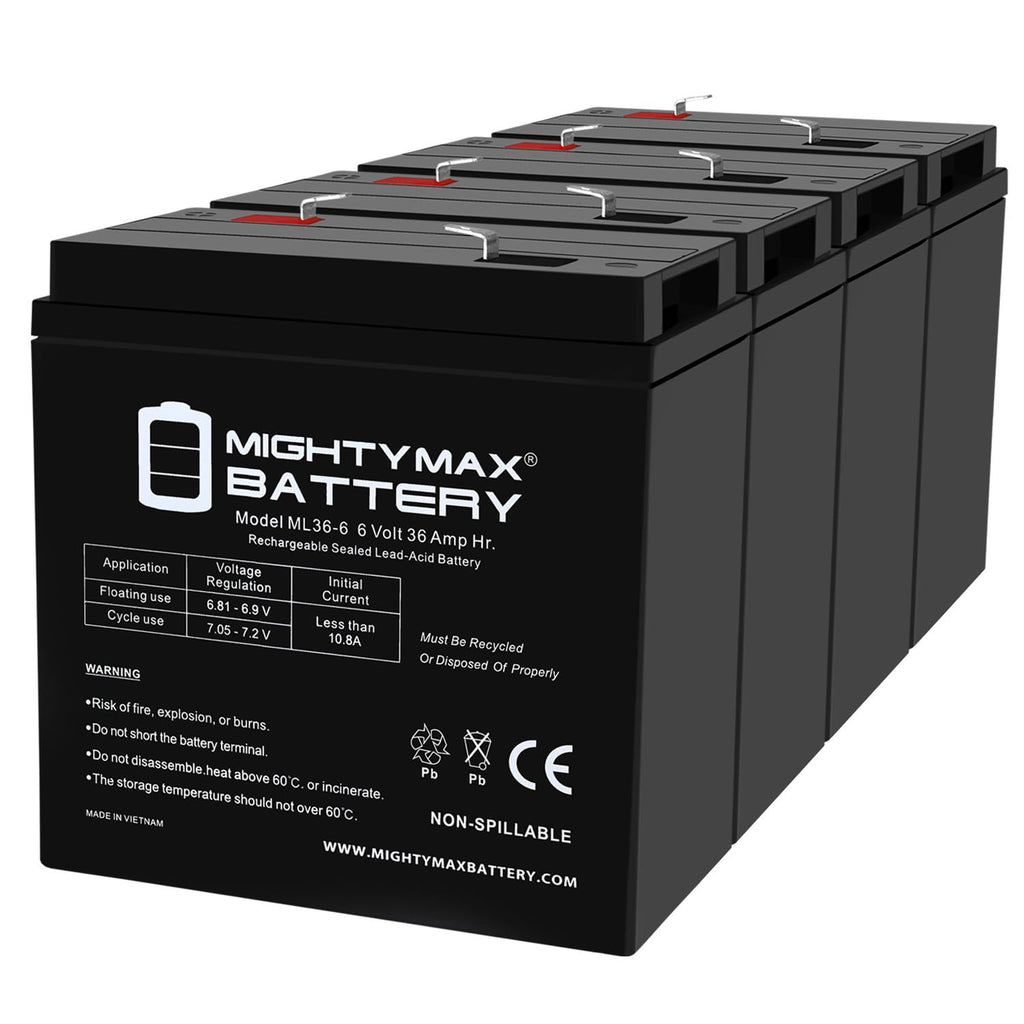6V 36Ah AGM F2 Terminal Battery X1212