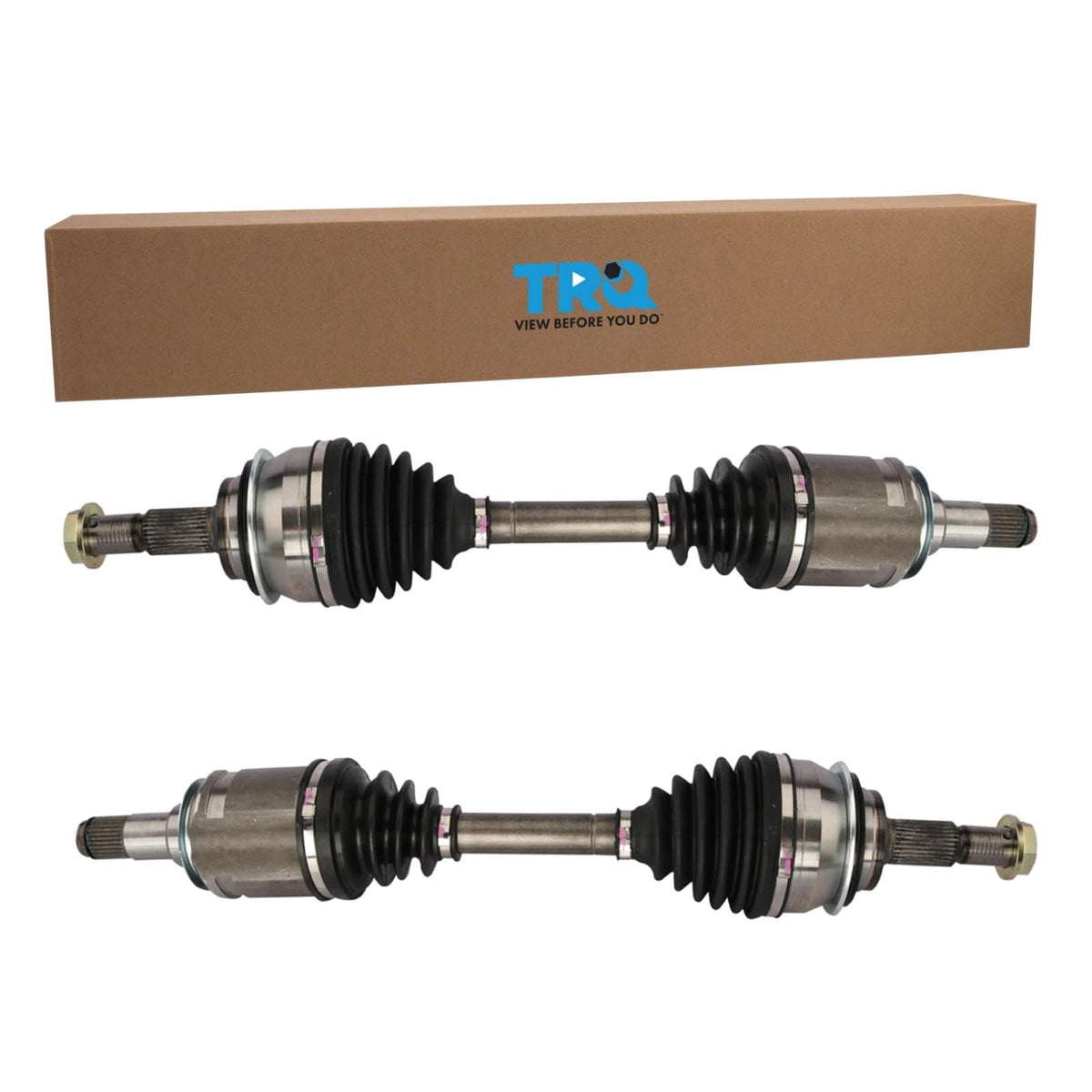 Front 2 Piece CV Axle Shaft Assembly Set O681