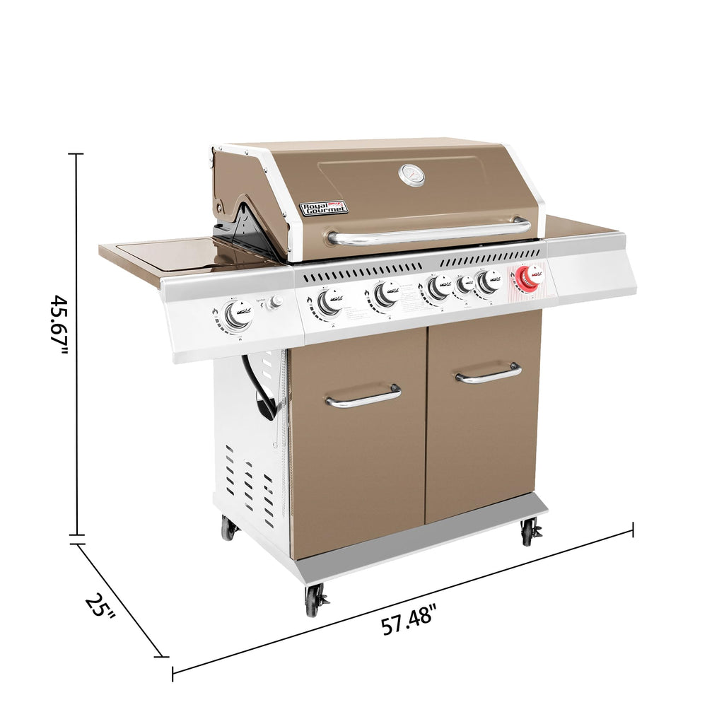 5-Burner Propane Gas Grill with Side Burner G397242
