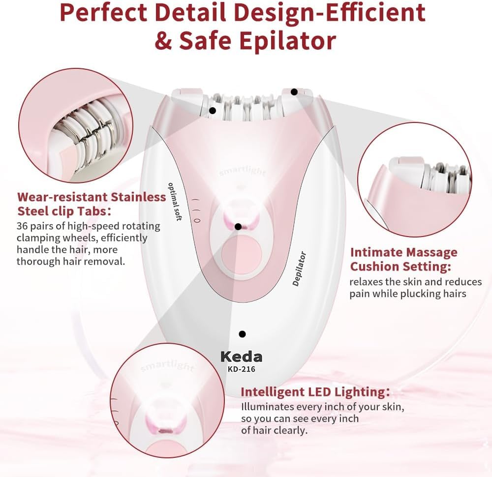 Epilator for Women with LED Light P173
