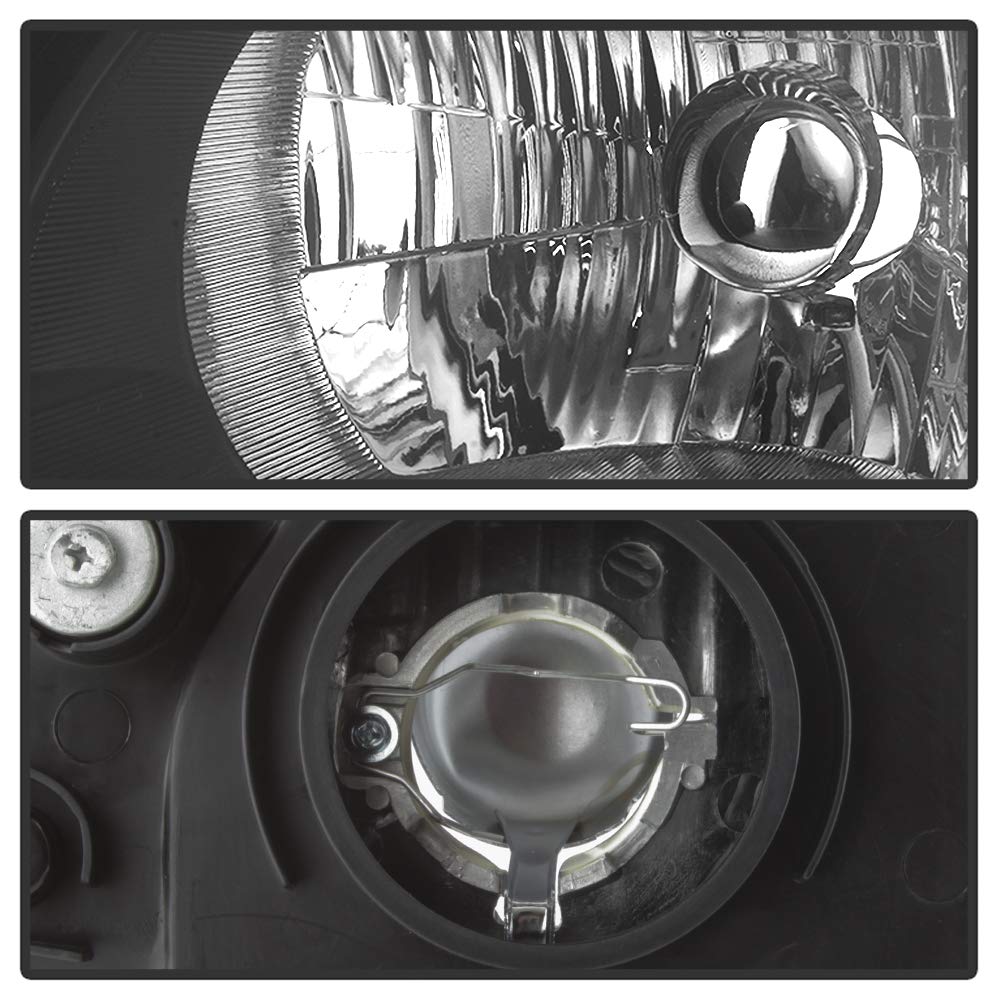 2002-2004 Honda CRV Black Housing Headlights Driver & Passenger B46450