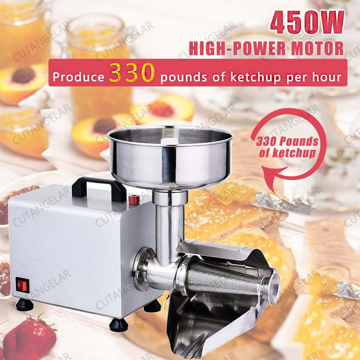 450W Stainless Steel Electric Jam Maker T163