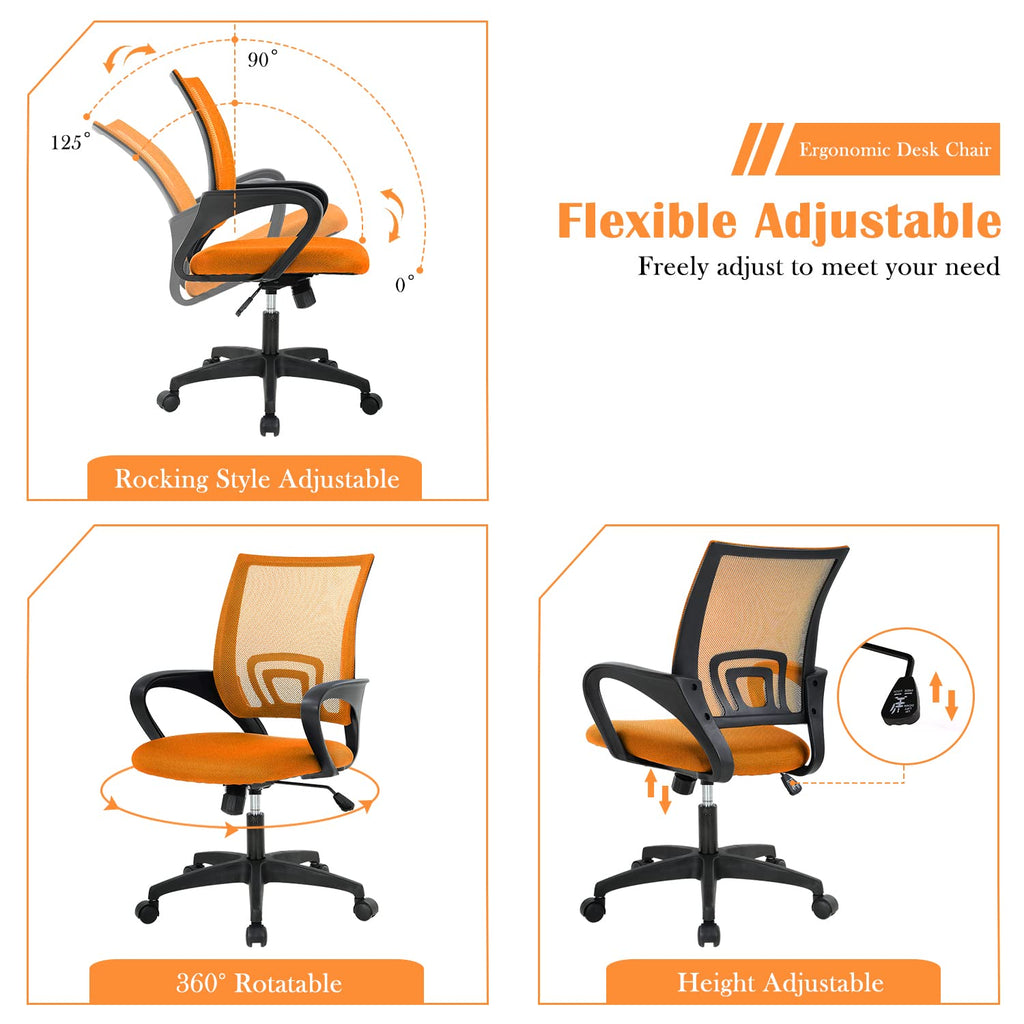 Adjustable Mesh Office Chair with Lumbar Support N106514