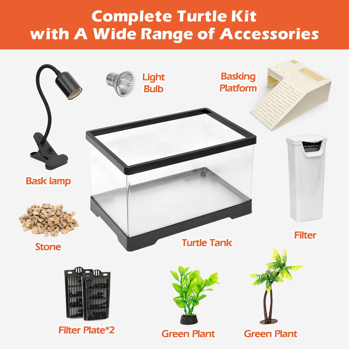 4.6 Gal Baby Turtle Tank Starter Kit G8010