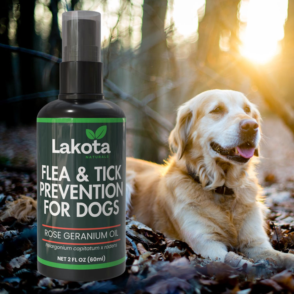 All Natural Flea and Tick Prevention Spray for Dogs 2oz I590851