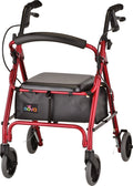 Lightweight Folding Narrow Rollator Walker with Seat Q979