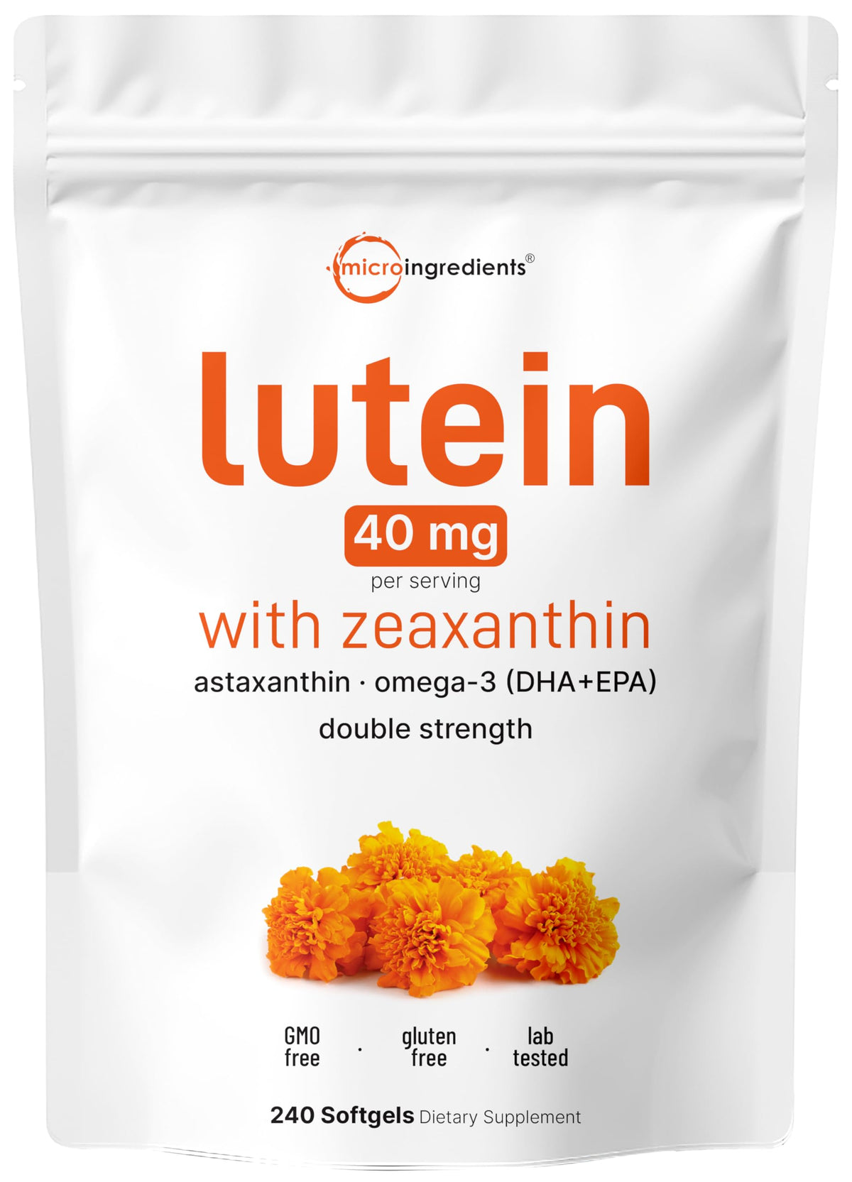 Lutein Zeaxanthin 40mg Omega-3 DHA EPA X374