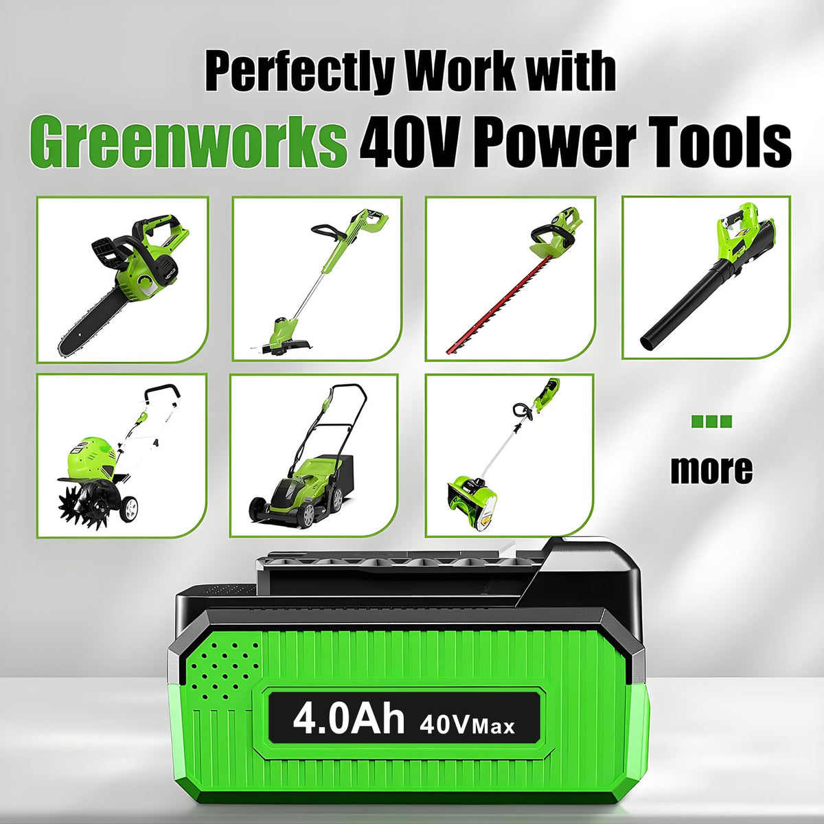 40V 4.0Ah Replacement Battery D8512