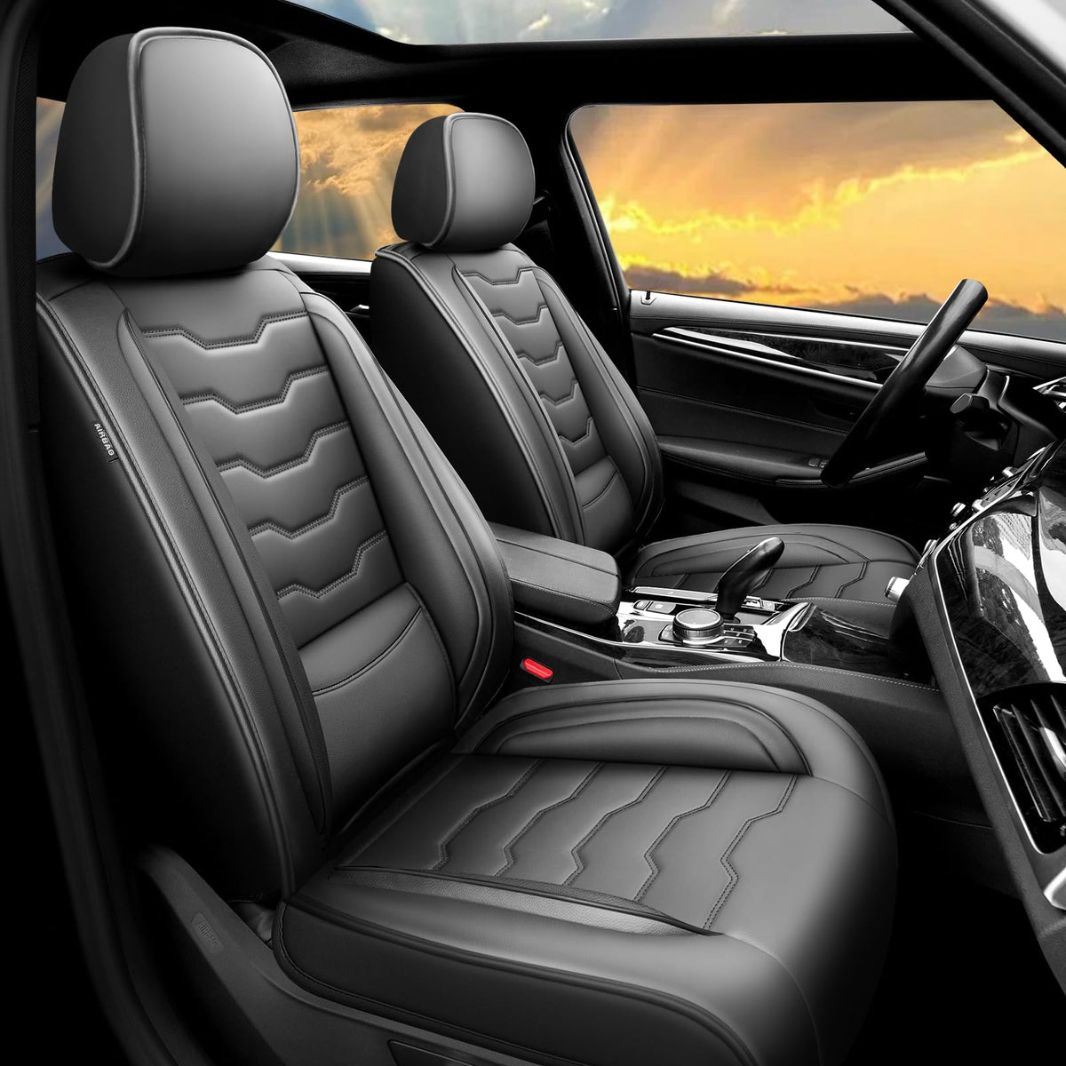 Black Car Seat Covers L47854