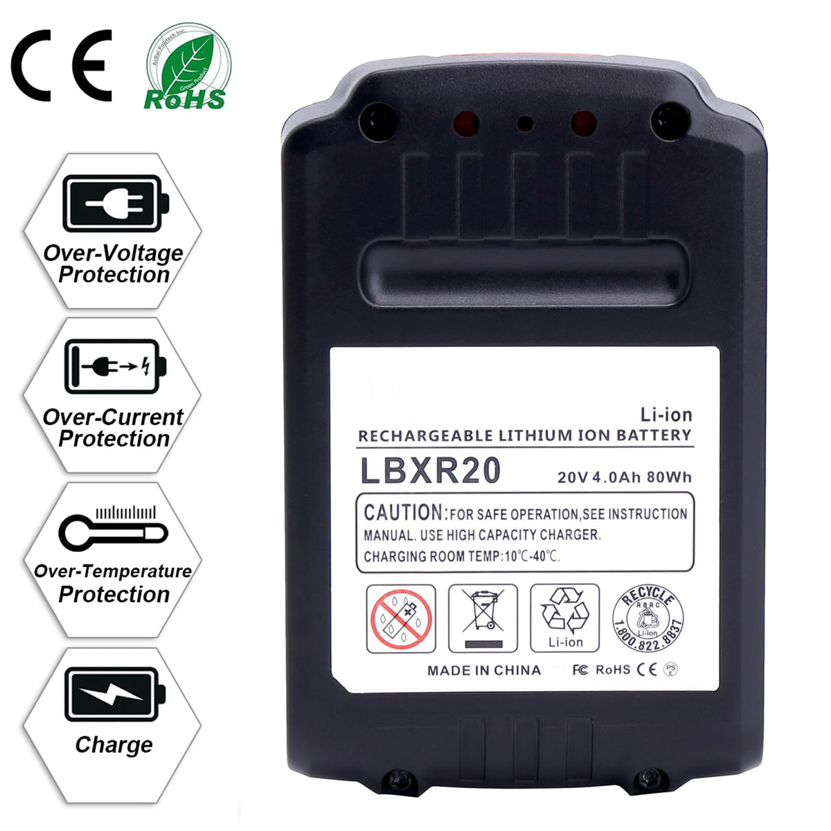 4.0Ah 20V MAX Compatible with Black and Decker Battery H56246
