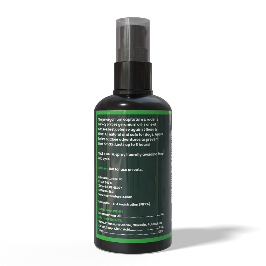 All Natural Flea and Tick Prevention Spray for Dogs 2oz I590851