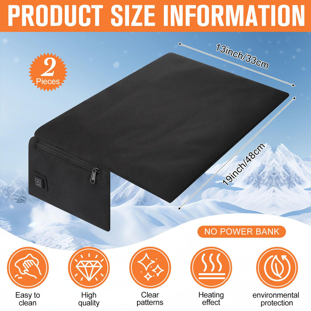 2 Pack Heated Stadium Seat Cushion V42201