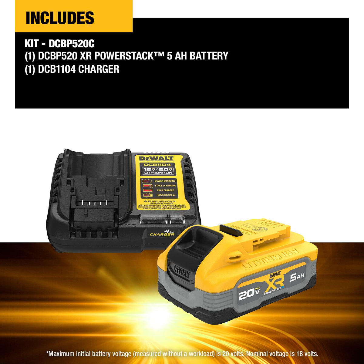 20V MAX Lithium Ion Battery Starter Kit A6773