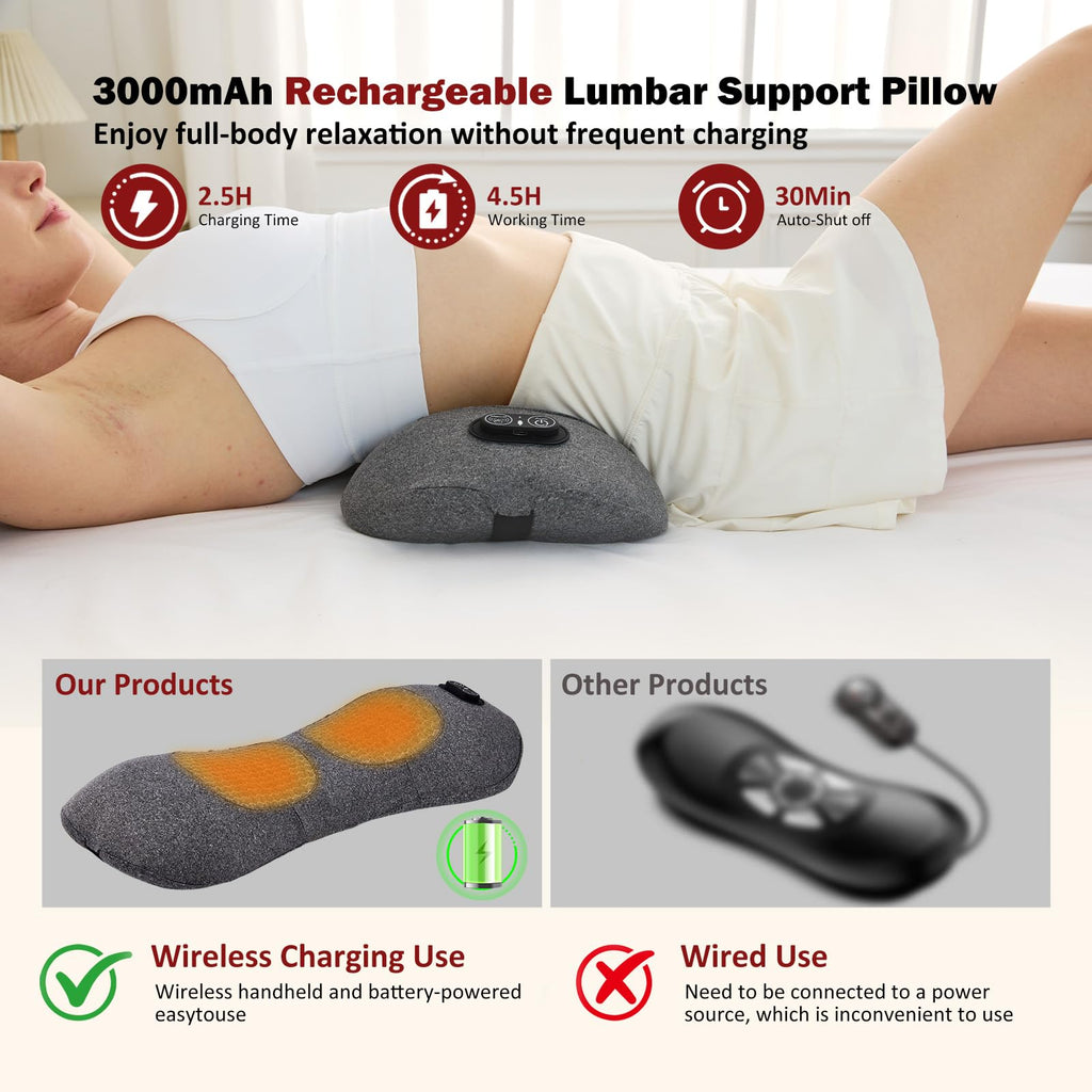 Back Massager with Heat, Vibration, Airbag Stretch J979