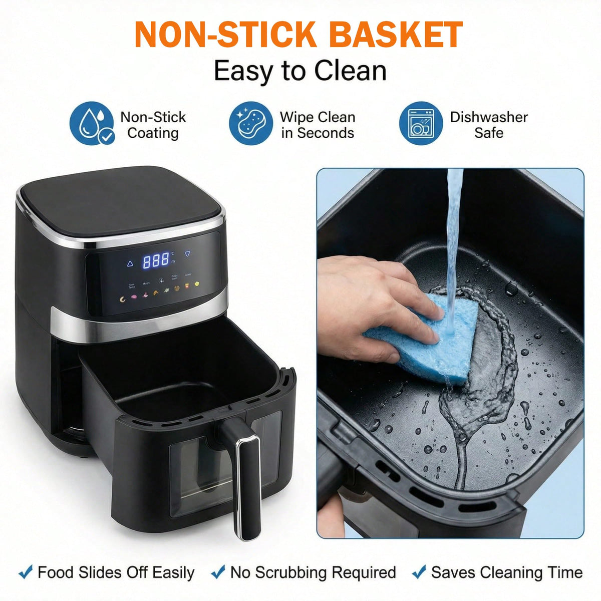 6QT Digital Air Fryer with Touchscreen R55572