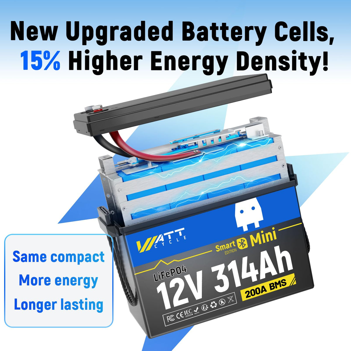 12V 314Ah LiFePO4 Battery 2 Pack D217