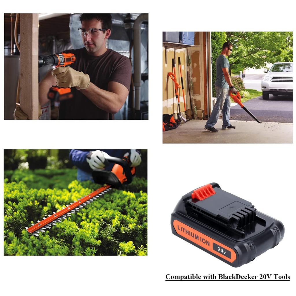 4.0Ah 20V MAX Compatible with Black and Decker Battery H56246