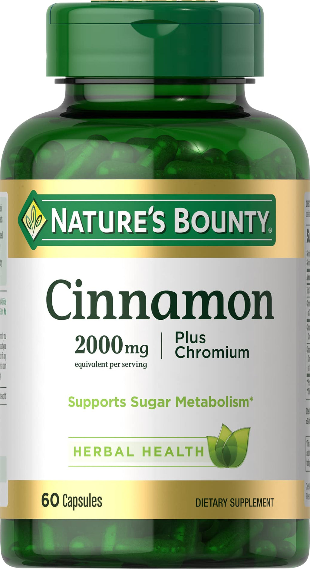 Cinnamon 2000mg Plus Chromium 60 Capsules M729
