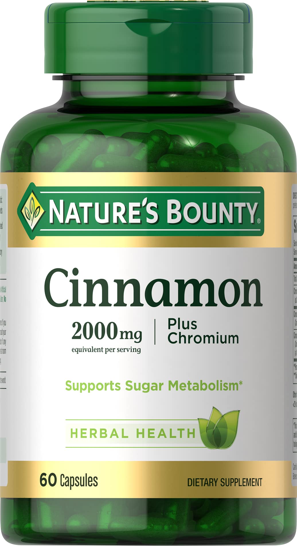 Cinnamon 2000mg Plus Chromium 60 Capsules M729