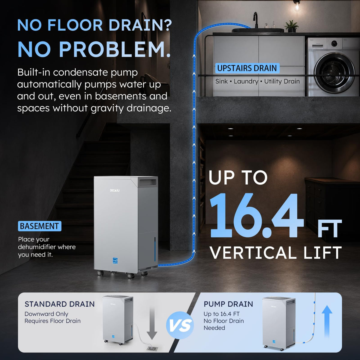 50 Pint Dehumidifier with Pump X798