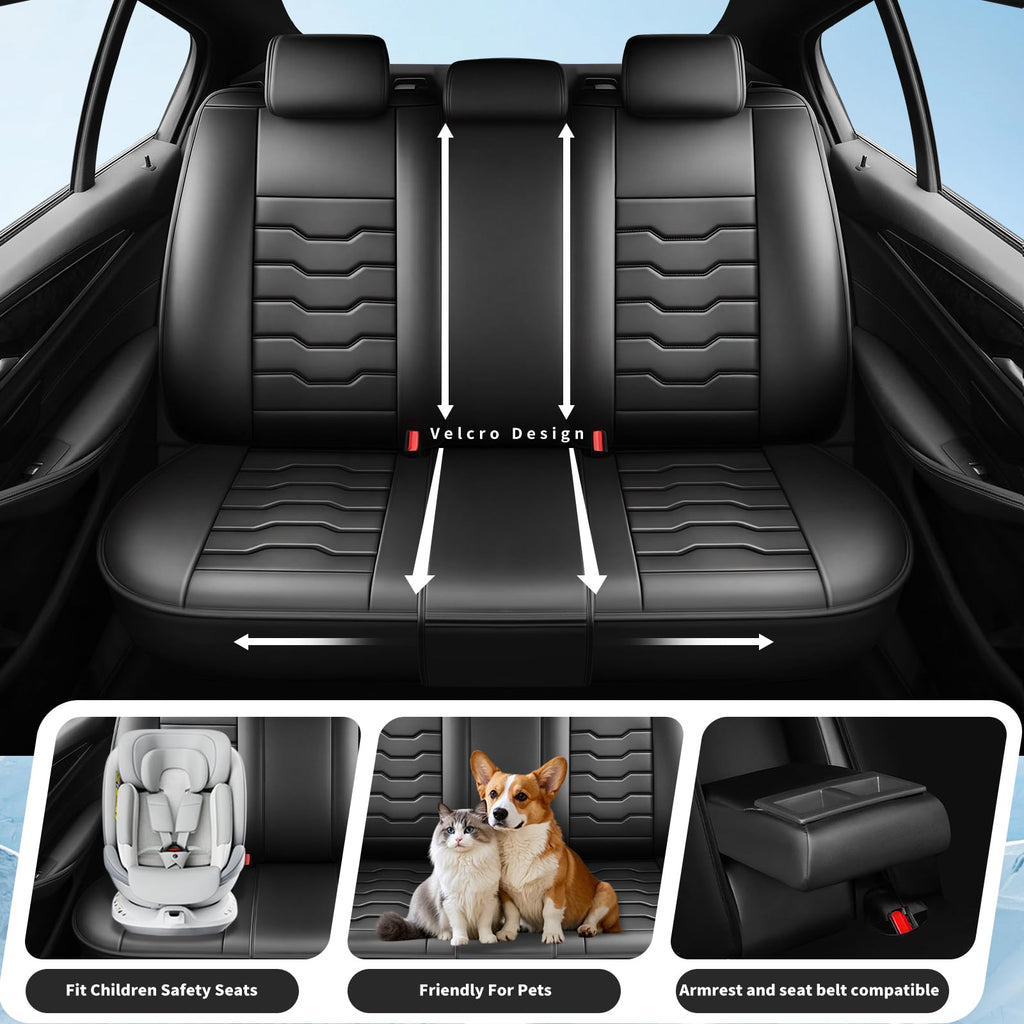 Black Car Seat Covers L47854