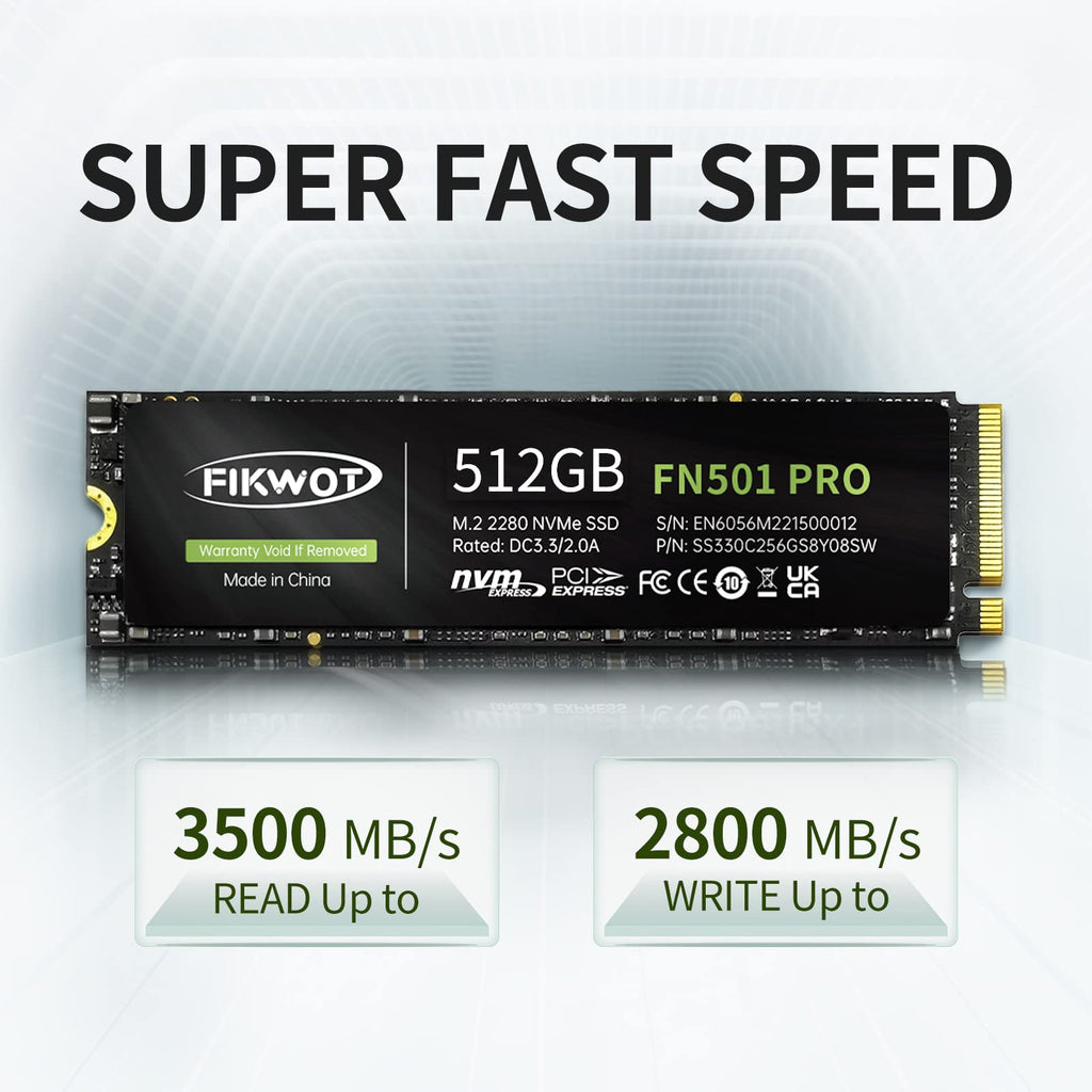 512GB NVMe M.2 2280 PCIe Gen3 x4 Internal Solid State Drive P7120