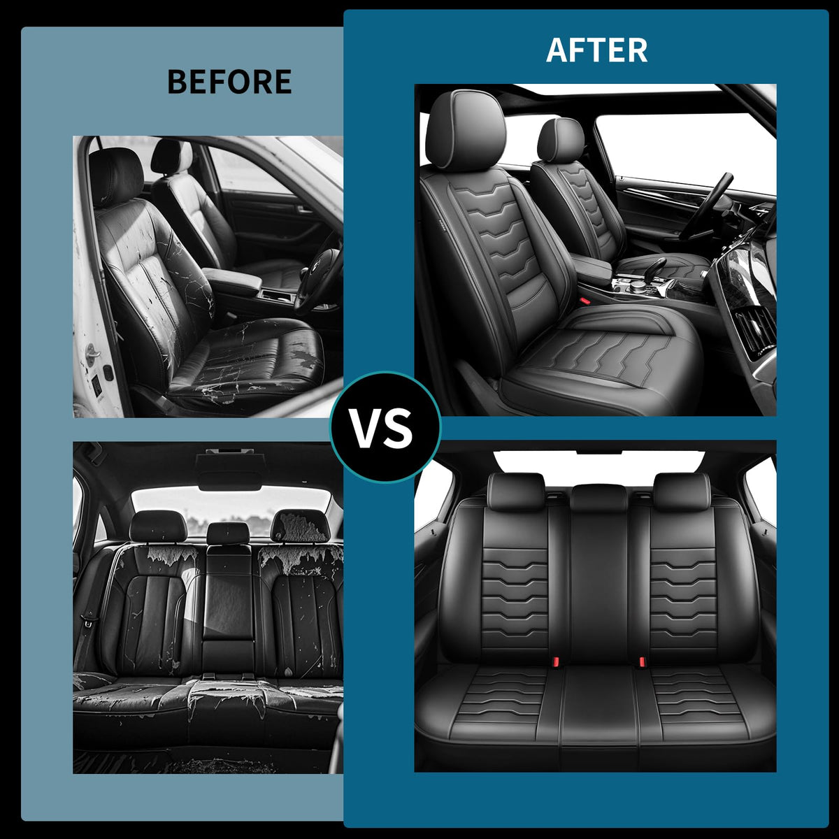 Black Car Seat Covers L47854